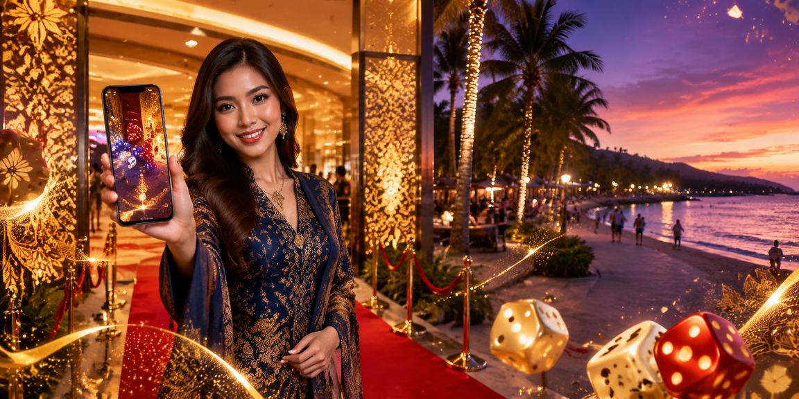 Pemain Malaysia menikmati permainan dadu dan meja kasino dalam talian bergaya Langkawi