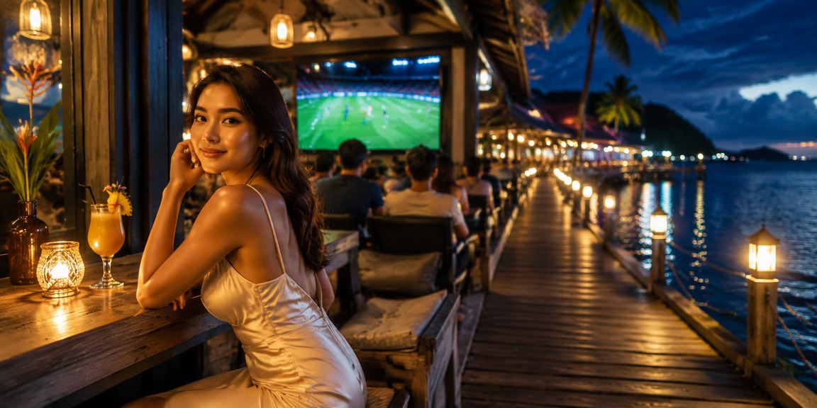 Peminat bola sepak di Sabah menyemak taruhan perlawanan liga Malaysia melalui telefon pintar